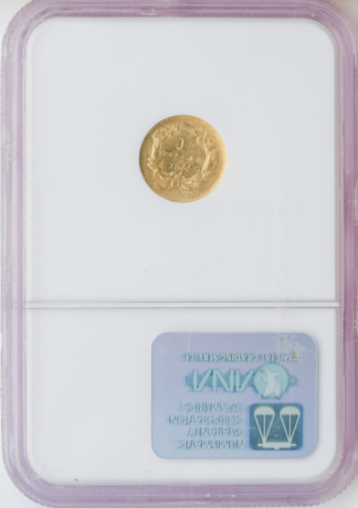 1855-O $1 Gold Ty 2 NGC AU58 CAC 1855-O $1 Gold Ty 2 NGC AU58 CAC