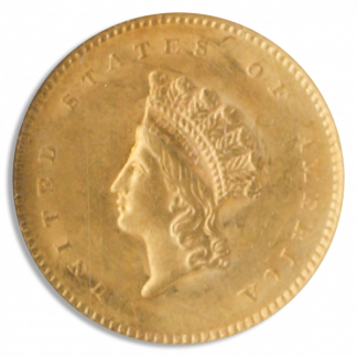 1854 Gold $1 Type 2 NGC MS61