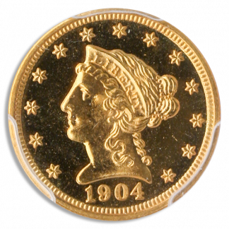 1904 $2 1/2 Liberty PCGS PR65 Cameo CAC 1904 $2 1/2 Liberty PCGS PR65 Cameo CAC