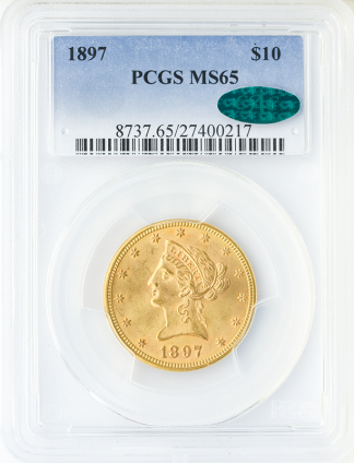 1897 $10 Liberty PCGS MS65 CAC 1897 $10 Liberty PCGS MS65 CAC
