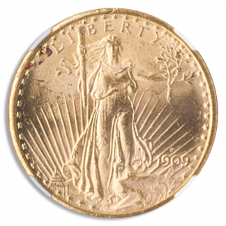 1909-S $20Saint Gaudens NGC MS64 CAC 1909-S $20Saint Gaudens NGC MS64 CAC
