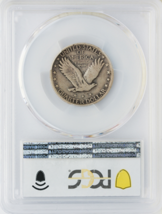 1918/7-S Standing Liberty Quarter PCGS F15 CAC 1918/7-S Standing Liberty Quarter PCGS F15 CAC