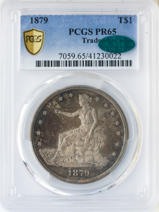 1879 Trade $1 PCGS PR65 CAC 1879 Trade $1 PCGS PR65 CAC