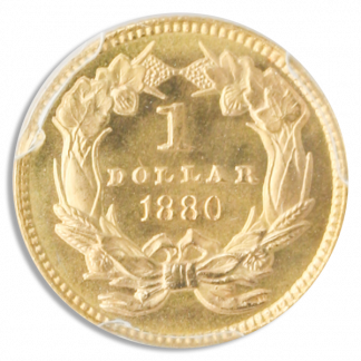 1880 $1 Gold PCGS MS67 1880 $1 Gold PCGS MS67