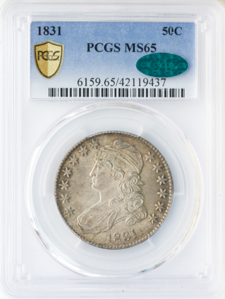 1831 Capped Bust Half Dollar PCGS MS65 CAC 1831 Capped Bust Half Dollar PCGS MS65 CAC