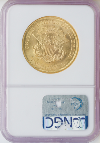 1864 $20 Liberty S.S. Republic NGC MS63 CAC