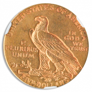 1911-D $5 Indian NGC AU58 CAC