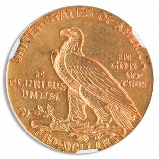 1911-D $5 Indian NGC AU58 CAC 1911-D $5 Indian NGC AU58 CAC