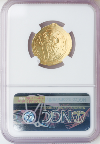 Byzantine Constantine Nomisma Christ Potrait NGC Str:5 Srf:4 4.42g Byzantine Constantine Nomisma Christ Potrait NGC Str:5 Srf:4 4.42g