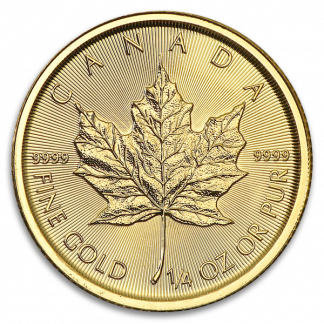 1/4 oz Canadian Gold Maple Leaf Coin (BU, Dates Vary)