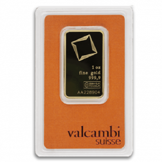 1 oz Valcambi Gold Bar (New w/Assay)
