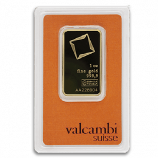 1 oz Valcambi Gold Bar (New w/Assay) 1 oz Valcambi Gold Bar (New w/Assay)