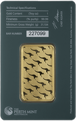 1 oz Perth Mint Gold Bar (New w/Assay, Types Vary) 1 oz Perth Mint Gold Bar (New w/Assay, Types Vary)