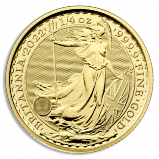 2022 1/4 oz. British Gold Britannia (BU)