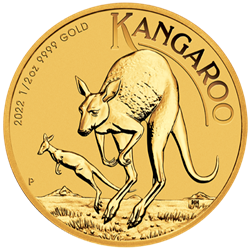 2022 1/2 oz. Australian Gold Kangaroo (BU)