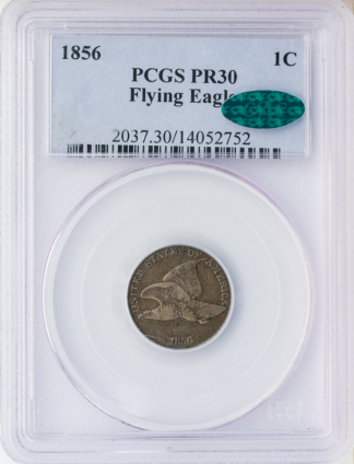 1856 Flying Eagle Cent PCGS PR30 CAC