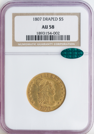 1807 $5 Draped Bust RT NGC 1807 $5 Draped Bust RT NGC