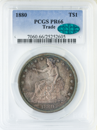 1880 Trade $1 PCGS PR66 CAC 1880 Trade $1 PCGS PR66 CAC