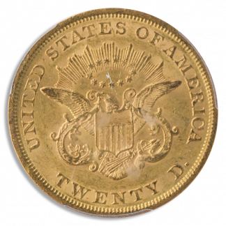 1853 $20 Liberty PCGS AU58 CAC 1853 $20 Liberty PCGS AU58 CAC