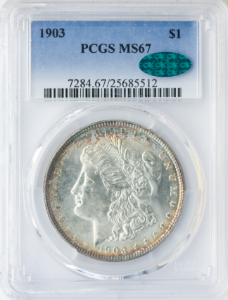 1903 Morgan $1 PCGS MS67 CAC 1903 Morgan $1 PCGS MS67 CAC