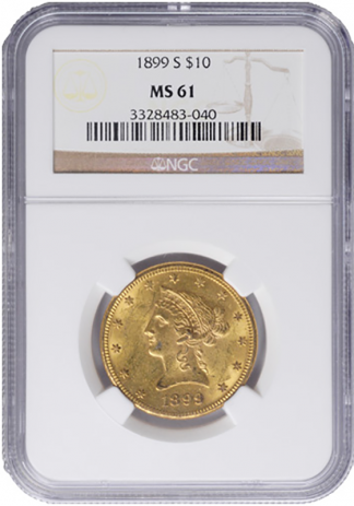 $20 Liberty Certified MS61 (Dates/Types Vary)