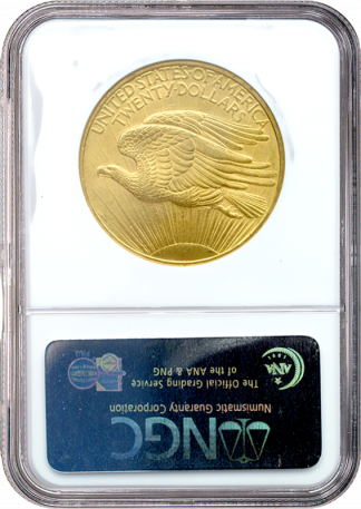 $20 Saint Gaudens No Motto MS63 Certified (Dates/Types Vary)
