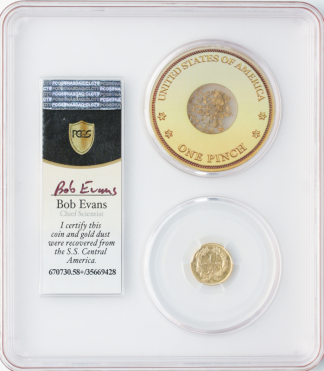 1856-S Ty II $1 Gold SSCA POD PCGS AU58 +