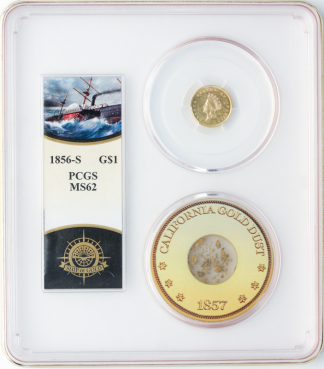 1856-S Ty 2 Gold $1 SSCA POD PCGS MS62