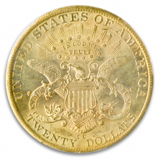 1885-CC $20 Liberty PCGS AU58