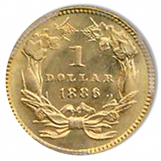 1886 $1 Gold Type 3 PCGS MS67 CAC 1886 $1 Gold Type 3 PCGS MS67 CAC