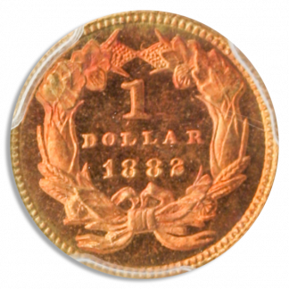 1882 $1 Gold Type 3 PCGS PR66 CAC