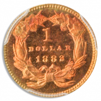 1882 $1 Gold Type 3 PCGS PR66 CAC 1882 $1 Gold Type 3 PCGS PR66 CAC