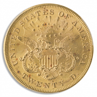 1876-S $20 Liberty PCGS MS63 CAC
