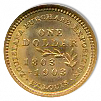 1903 McKinley Gold Commemorative $1 NGC MS67 CAC 1903 McKinley Gold Commemorative $1 NGC MS67 CAC