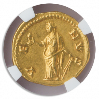 Roman Empire Faustina Jr. NGC XF Str:5 Srf:3 7.23g Fine Style Roman Empire Faustina Jr. NGC XF Str:5 Srf:3 7.23g Fine Style