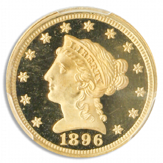 1896 $2.50 Liberty PCGS PR66 Deep Cameo CAC +