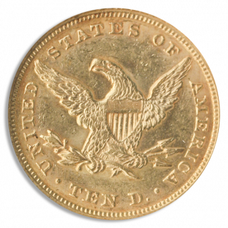 1852 $10 Liberty NGC AU58