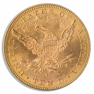1888-S $10 Liberty PCGS MS63 CAC 1888-S $10 Liberty PCGS MS63 CAC
