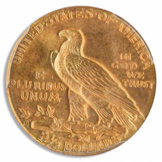 1925-D $2 1/2 Indian PCGS MS65 CAC 1925-D $2 1/2 Indian PCGS MS65 CAC