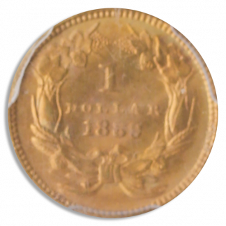 1889 Gold $1 PCGS MS65 CAC 1889 Gold $1 PCGS MS65 CAC