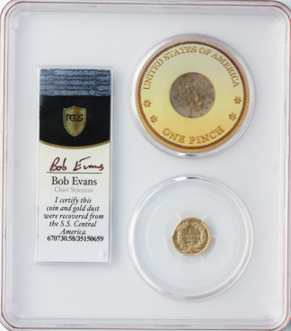 1856-S Gold $1 Type II SSCA Pinch Of Dust PCGS AU58