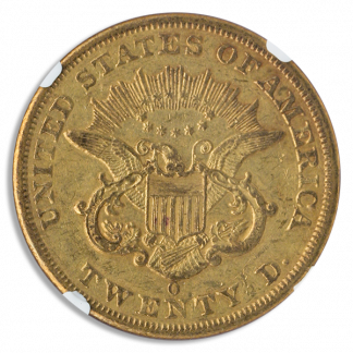 1851-O $20 Liberty NGC AU55 CAC 1851-O $20 Liberty NGC AU55 CAC
