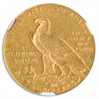 1909-O $5 Indian NGC AU58 CAC