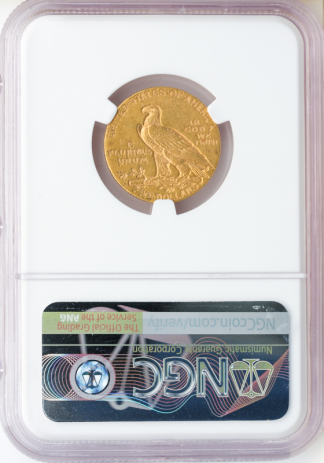 1909-O $5 Indian NGC AU58 CAC 1909-O $5 Indian NGC AU58 CAC