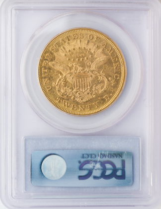 1871-S $20 Liberty PCGS MS61 CAC