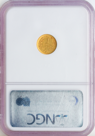 1849-D Gold $1 NGC AU58 CAC