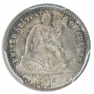 1866 Seated Liberty Half Dime PCGS MS67 CAC 1866 Seated Liberty Half Dime PCGS MS67 CAC