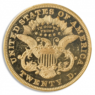 1873 $20 Liberty PCGS PR60 CAC Deep Cameo