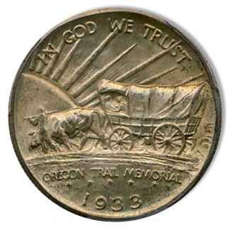1933-D Oregon Trail Half Dollar Silver Commemorative PCGS MS65 1933-D Oregon Trail Half Dollar Silver Commemorative PCGS MS65