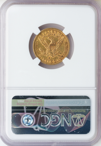 1895-S $5 Liberty NGC AU58 CAC 1895-S $5 Liberty NGC AU58 CAC